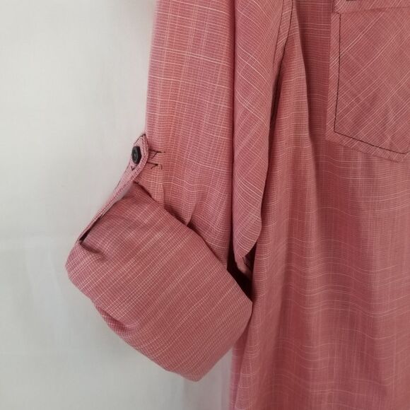 Eighty Eight Men's Casual Button Down Shirt in Red - Picture 2 of 15